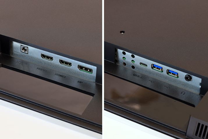 OC^[tFCX͔wʂ̉ɔzuĂBDisplayPort Alt modeΉUSB-C|[giʐ^E̍̃|[gĵŁAHDMIo͒[q𓋍ڂȂm[gp\RƂڑł