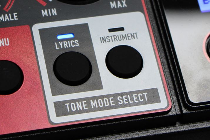 {̂ɂuLYRICv{^Ɓu̐tv[hɁAuINSTRUMENTv{^ƒʏ̃L[{[h̃[hɐ؂ւ