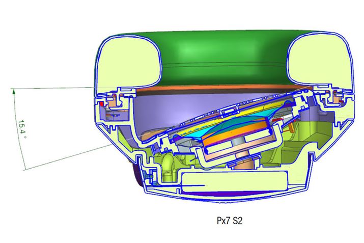 2016ŃuP9 Signaturevō̗pꂽuAOhEhCujbgṽRZvgpAhCo[jbg15.4°̊pxtĔzuBȂÃAv[`PX7ɂpꂽAeς̐ɂAfł̓hCo[ɏ\Ȋpx^邱ƂłȂƂBPx7 S2ł͓`APX7傫ȊpxthCujbgzu