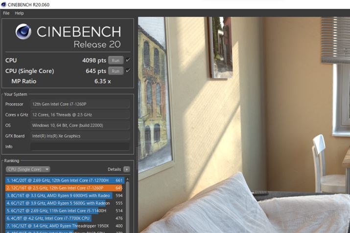 CPU\𑪒肷ԃx`}[NvOuCINEBENCH R20v̌