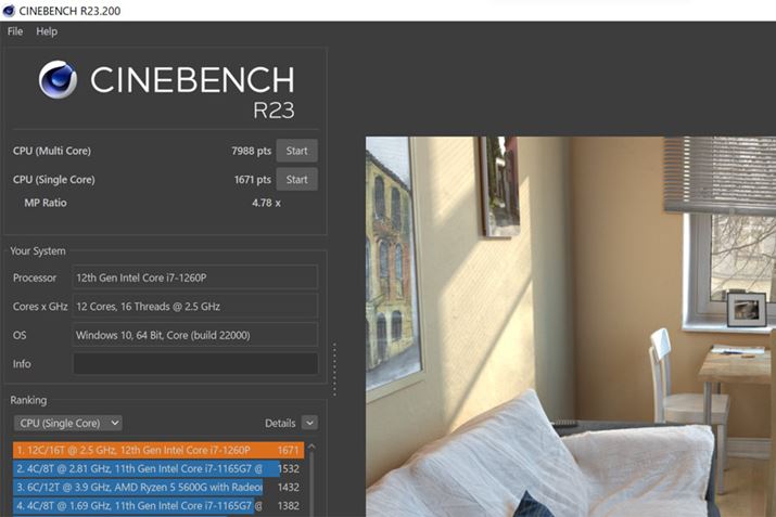 CPU\𑪒肷ԃx`}[NvOuCINEBENCH R23v̌