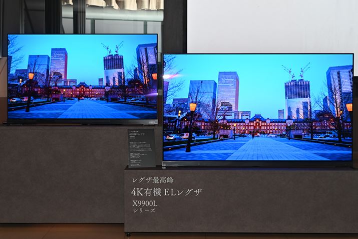 TVS REGZA4KL@ELerŏʃfuX9900LvV[ÝAʂ𒼐ڐUXN[Xs[J[ȂǁAv10̃Xs[J[pudቹ̉VXeXHRv𓋍ڂ