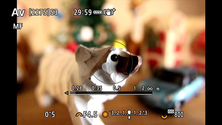 MF/œ_15mm/ŒZBei0.128mj̎BeʁBBe\̃o[ɁAMF݂̂Ńsg킹͈́i0.128`0.28mjO[ŕ\ĂBỶeʑ̂ɗĂ܂ĂiHDMIo͂ŎBeʂLv`[摜̂߁Aۂ̃j^[fƂ͕\قȂĂ܂j