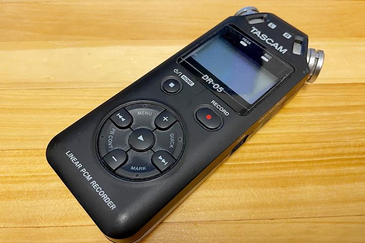 TascamuDR-05XvBʂȃV`G[VŎg邽߁A1䂠Αvł