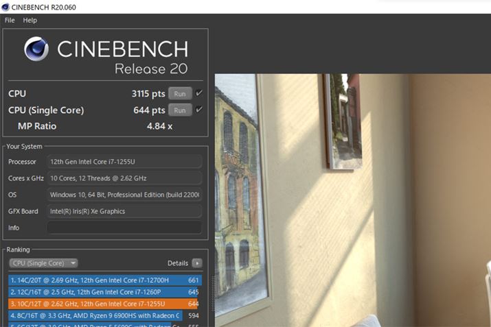 uCINEBENCH R20v̌