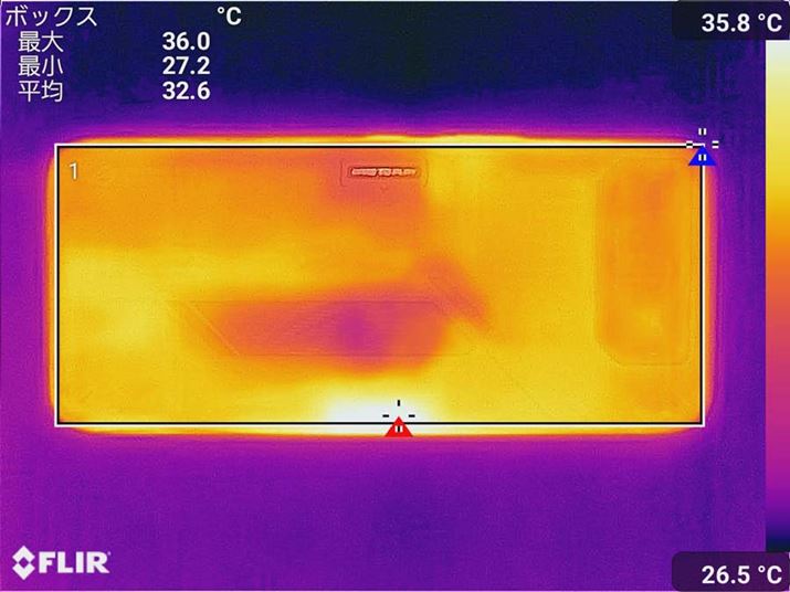 uAeroActive Cooler 6vɁutH[giCgv10vCƂ̔wʂ̕\ʉx͍ő36.0ƂȂ܂Bő剷x3.6킯ł