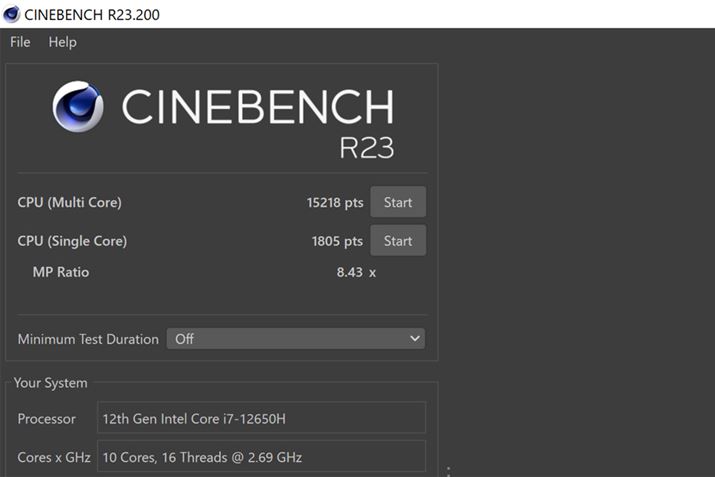  CPȔ\vx`}[NvOuCINEBENCH R23v̌ʁBu15218viMultij͂Ȃ̃nCXRABt@[huptH[}XvɂƂ̐lAẂuoXvɂĂقǃXRA͕ςȂ