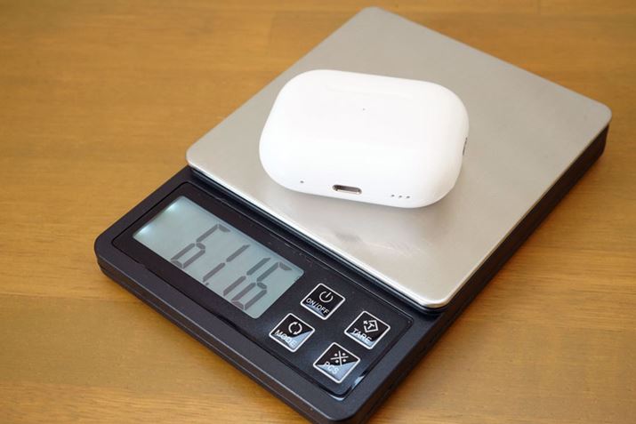 uAirPods Proi2jv̐pP[XBdʂ̓Cz݂̏Ԃ61.16g