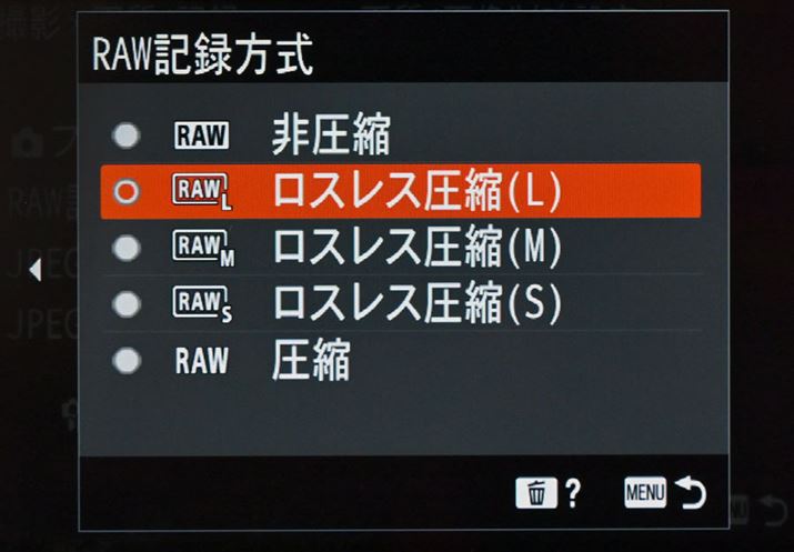 RAWL^́A񈳏kRAWAXXkRAWAkRAW3ނIׂ