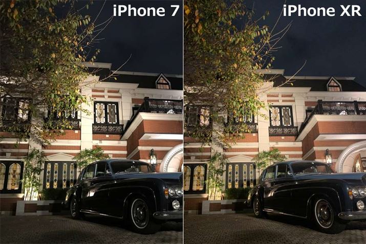 ÏBe̔rBuiPhone 7v̎ʐ^͎Ԃ̃{fBԂꂵĂ̂ɑ΂āAuiPhone XRv͎킩قǂƍČĂBBׂƈӊOƈႢ邱Ƃ킩