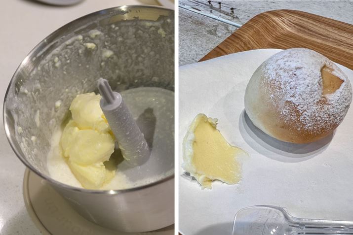 ɁÂ܂ܖAăp[cŃzCbvN[AđƁA2قǂŃo^[ɁI łẴtbVȃoi[͍肪悭A~N̕Ղł