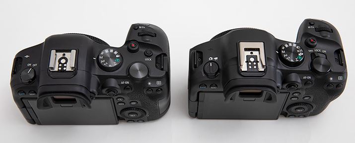 uEOS R6vŉEuEOS R6 Mark IIvBׂĔrƁAʍ葤̃XCb`̌`󂪎Ă邱Ƃ悭킩