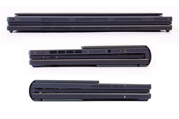 ʐ^ォ㕔AEʁAʁi܂肽ݎjBOC^[tFCXThunderbolt 4|[g㕔̍[AEʂ̉ɃCAEgĂBBluetoothL[{[htACA_v^[ŏ[d\