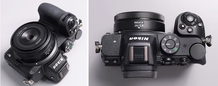 uNIKKOR Z 26mm f/2.8v͏œ_26mm̍LpEPœ_YBTCY͖70iőaj×23.5iSAY}Egʂ烌Y[܂ŁjmmŁAdʂ͖125gBuNIKKOR Z 40mm f/2vȂǂƓlɃVvȃfUC̃YȂ̂ŁAuZV[Yv̂ǂ̃JƂ悢B̉摜ł̓tTCY~[XuZ 5vɑĂ