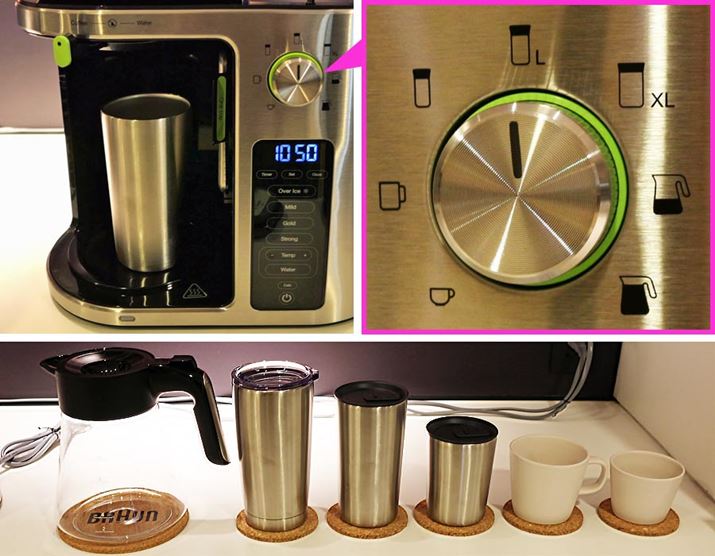 oR[q[̗ʂ́Auoʐݒ_Cv񂵂125mL/250mL/330mL/450mL/590mL/625mL/1,250mL7ʂ̗ʂŒo\BoʂɊYẽACRLĂ̂ŁAIɑł܂