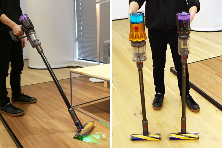 uDyson Micro PlusiSV33 FF PLjṽTCY250ij×222isj×1,091ijmmBuDyson V12 Detect Slim AbsolutevƃN[i[wbh͓łA{̂ЂƂ܂菬ۂłiEʐ^jBICXgAi76,560~iōj