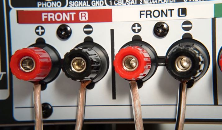 AVAv́uFRONT LvuFRONT Rv[qɃXs[J[P[uڑ܂B@̓Xs[J[Ƃ܂BXs[J[̐ڑɁAĂP[u}CiXi[qjɂȂAƌ߂̂ŁAłĂق}CiXɂȂ܂