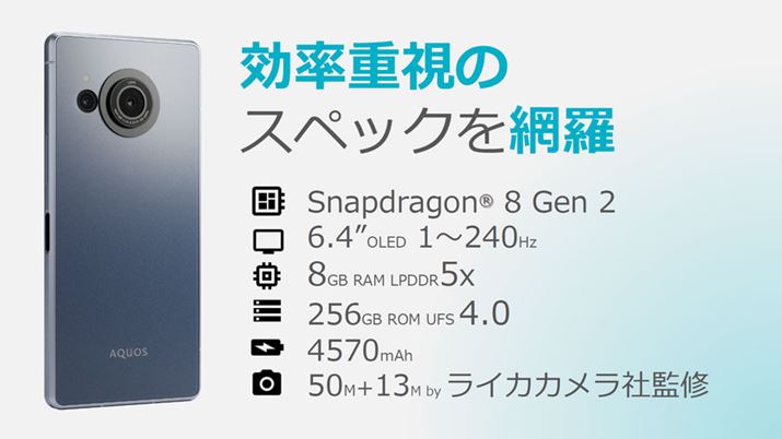 uAQUOS R8 provȑfĂ镔邪ASoCA[AXg[WƂxɒ镔ɂĂ͍ŐV̋Ki̗pĂ