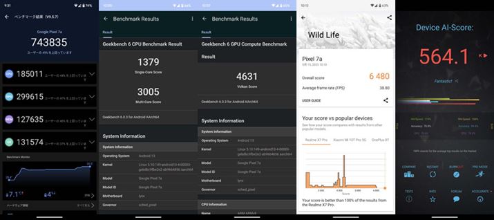 uPixel 7avŎ{vx`}[ÑXRA