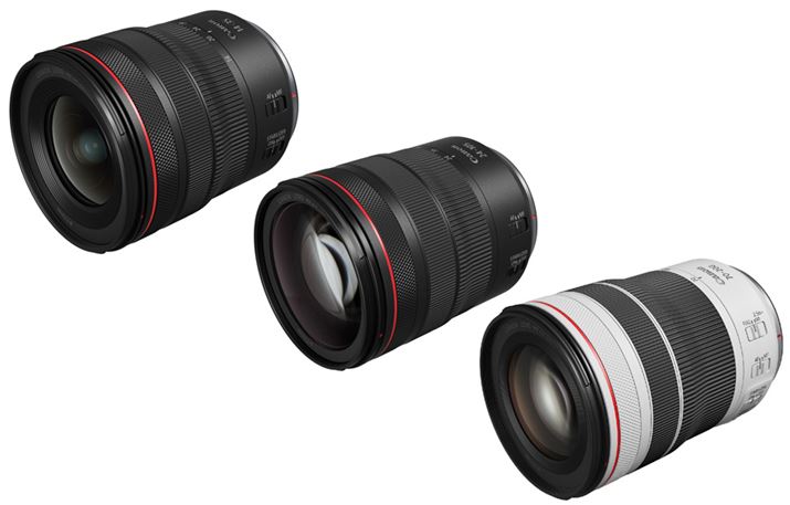 uRF14-35mm F4 L IS USMvuRF24-105mm F4 L IS USMvuRF70-200mm F4 L IS USMv̏OY