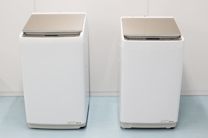 EeʂĂ{̃TCY͋ʂƂ[J[܂AuHW-DG100XHvƁuHW-DG80XHv͗eʂɍ킹Ė{̃TCYςĂ̂ƂBTCÝA10kg^Cv́uHW-DG100XHviʐ^j599ij×622isj×1,060ijmmŁA8kg^Cv́uHW-DG80XHviʐ^Ej575ij×585isj×1,030ijmmł