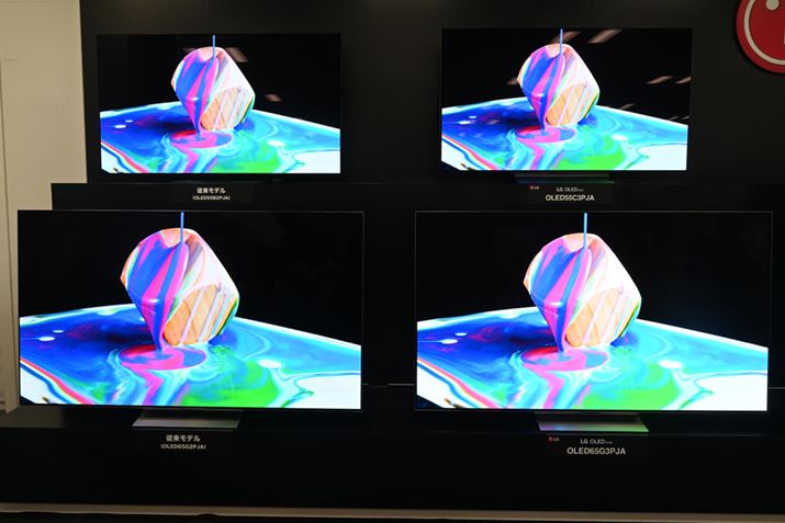 2022Nf́uOLED B2vV[Yiʐ^jAuOLED G2vV[YijA2023NfuOLED C3vV[YiEjAuOLED G3vV[Yij̉掿rf