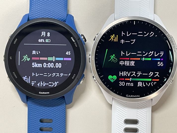 ͏]@ƓMIPt́uForerunner 255vłBɕׂƁAuForerunner 965̎F̍킩₷ł