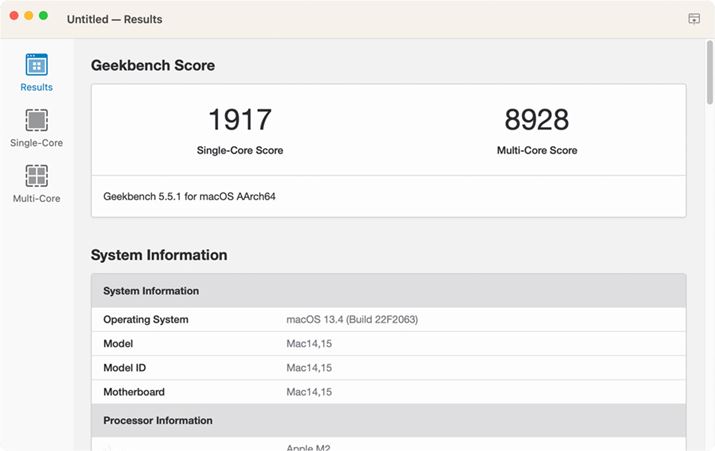 uGeekbench 5.4.2v̌