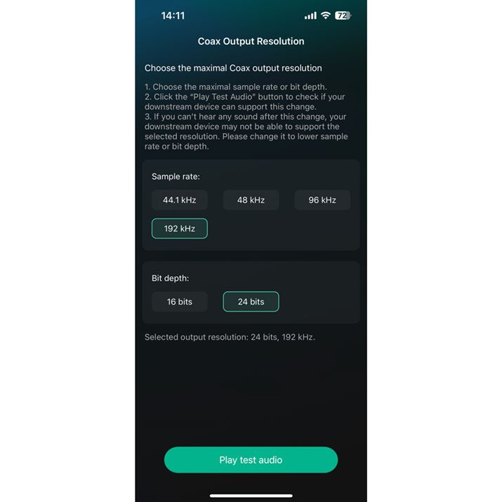 COAXo͂̓TvO[gƃrbg[x𒲐ł