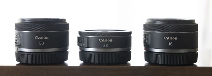 uRFYṽRpNgȒPœ_YƃTCYrĂ݂܂BuRF50mm F1.8 STMvuRF28mm F2.8 STMvuRF16mm F2.8 STMvłB̂ȂŁuRF28mm F2.8 STMv͓ЂƂƂ킩܂