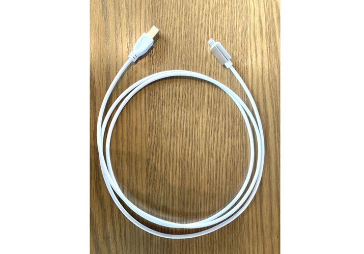 LightningUSB Type-BϊP[ugpāAuiPhone SEvƁuDebut ConneX DCB41vLڑBUSBڑ́uDebut ConneX DCB41v{̂LED͔ɓ_