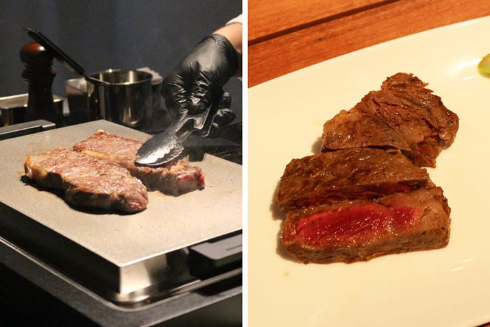 q̃Xe[L̓VFtĂĂꂽ̂łAo~[_̎ЈĂĂ悤Ɏdオ܂BȂ痿ȕM҂łXe[LĂȋC܂