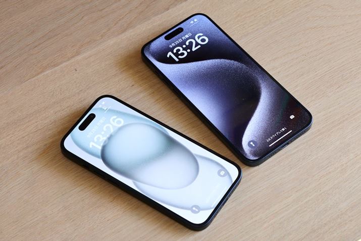 6.1C`́uiPhone 15vij6.7C`́uiPhone 15 Pro MaxviEjBOC^[tFCXUSB Type-C̗pAMaciPadƓP[uŏ[dł悤ɂȂ