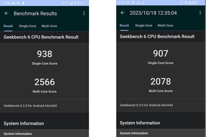 uGeekBench 6vgCPŨx`}[NeXgʁBuAQUOS sense 8vAÉuAQUOS sense7vB̃VORǍʂ͂܂ςȂA}`RAł͑傫ȍ