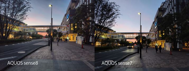 Aê[̌pBeBܑʂÕ̊XHȂǂ̃fBe[͂͂荶́uAQUOS sense 8v̂قǍD