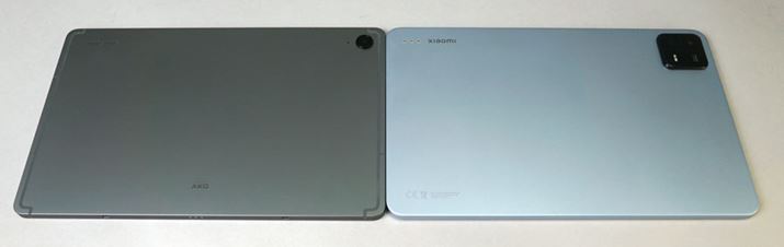 f̃TCY͔ɋ߂BAuGalaxy Tab S9 FEv͐v܂őςhdlNAĂBuXiaomi Pad 6v͖hΉA30gقǌyʂ