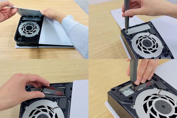 PS5̃Jo[ŎOAhCo[ł˂OSSD̃Jo[JBu990 PRO with HeatsinkvtăhCo[ł˂߂΁A͎菇߂邾ŊBƎԂ10xŁAS҂łsɂ