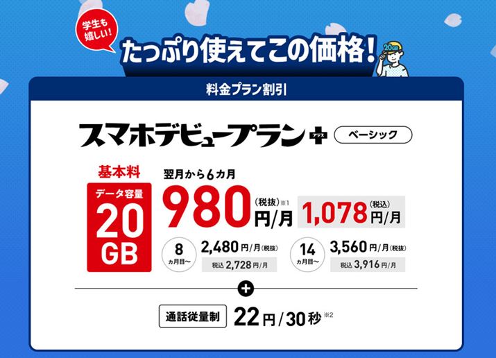 \tgoŃu\tgoNvuhŎ{Ă̂́u\tgoNfr[vƂ́B5`22΂܂ł̐lAʐM20GBŌz3,916~́uX}zfr[v+(x[VbN)v_񂷂ƁA̒lKp_񗂌猎z1,078~ŗpł̂ƂȂB