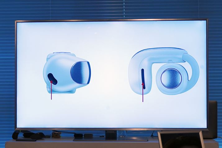 uBose Ultra Open Earbudsv̍\}BXs[J[̂قɉRጸtʑ̉ĐXbg݂Ă̂|Cg