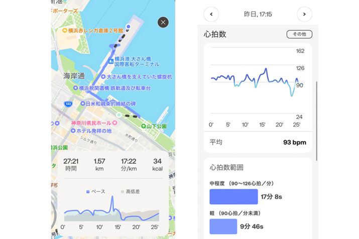 30Ԃ̃EH[LOvʂB{̂GPS͔񓋍ڂ̂߁Aʒu擾ɂ̓X}[gtHƐڑKv