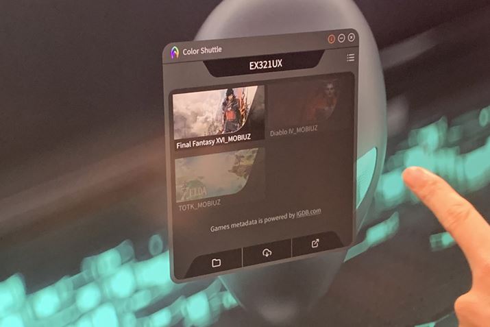 uColor Shuttlev́AQ[^CgƂ̐ݒۑALł܂Bق̃vC[̐ݒQlɂƁA茩₷Ȃ邩܂