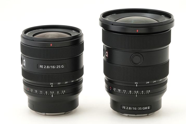 uFE 16-25mm F2.8 GvijƁuFE 16-35mm F2.8 GM IIviEjŎBׁBY[悪ႤƂ͂ATCY͌\ȍ܂
