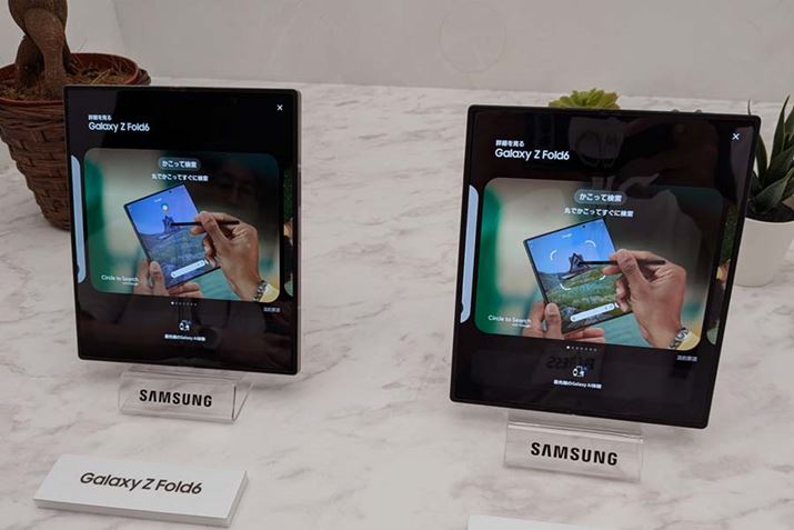 AIƐ܂肽݂̓gݍ킳uGalaxy Z Fold6vATCg̔i249,800~iSIMt[ŁBōBȉj`A2024N731