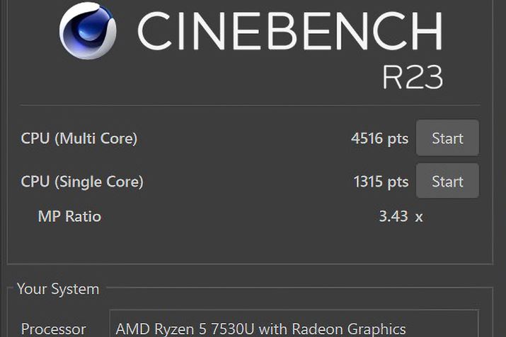 uCineBench R23v̌
