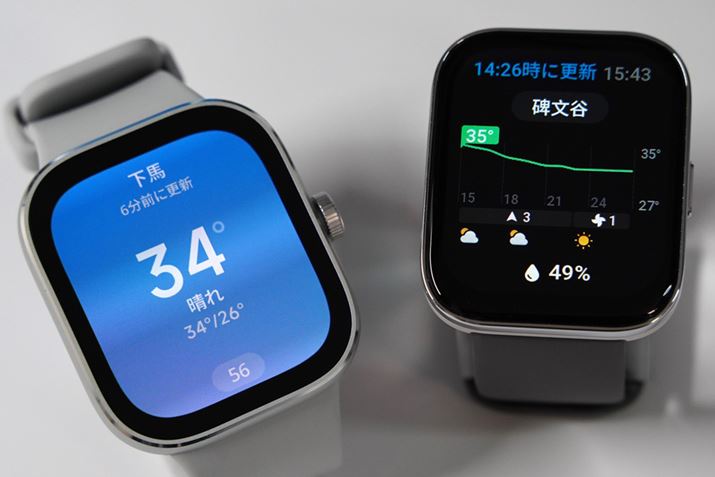 VC̕\́AuAmazfit Bip 5 Unityv̂ق茻ݒnɋ߂ʒȕ󋵂\ł܂