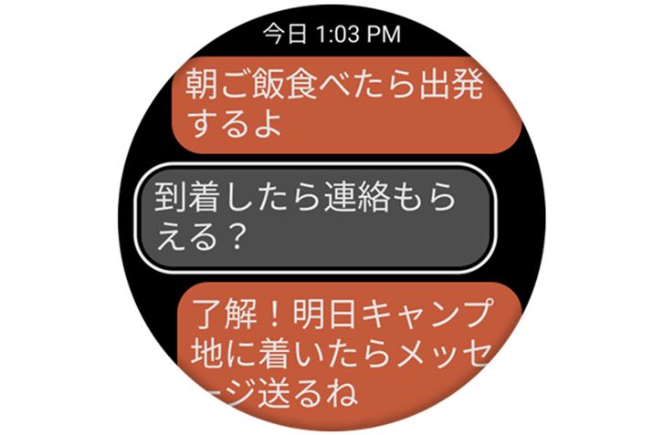 uGarmin Messenger APPvł̃`bg