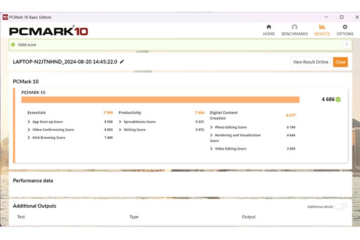 uPCMark 10vł̌vʁBʓIȃItBXprɂ͏\Ƃ