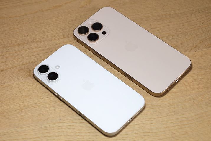 񎎂f́uiPhone 16ṽzCgfijƁuiPhone 16 Pro MaxṽfU[g`^jEfiEj