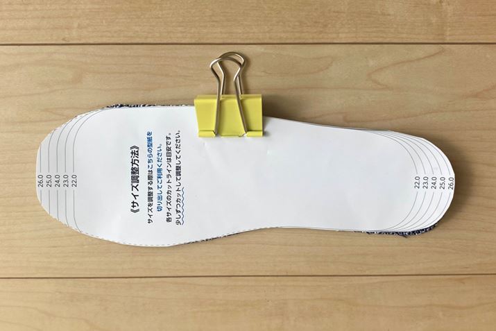 M҂̏ꍇ26.5cmڈɃJbgBu͂Ȃv̖{̂ƌ^NbvŌŒ肵Ă؂߁AY邱ƂȂJbgł܂