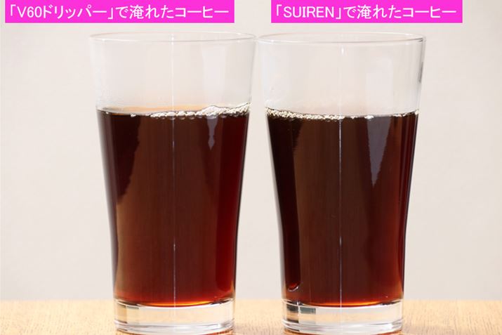 oR[q[̐F́AقړBR[q[gĂ̂ŌIɖႤƂƂ͂܂񂪁AouV60hbp[v̂قƐ؂̂킢ŁAo̒xuSUIRENv̂ق㖡ɃRNc܂